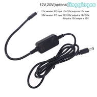 RR 36W USB C PD Type C to 12V 20V 5 5x2 5mm Conveter Adapter Cable Cord Line