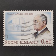 1976 Stamp Finland-Complete Unique Used Stamp-0,80 Aalto Alvar 1898-1976 Architect-Worth to Keep