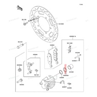 ASLI ORIGINAL KAWASAKI 43049-1096 VERSYS650/VN900/ER6N/F FRONT CALIPER PISTON ORING