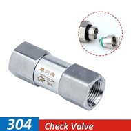 1/8'' 1/4'' 3/8''  1/2'' 3/4'' 1'' BSPP Inch Female Tube SS304 SS316 One Way Fuel Non Return Check V