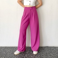 SISMANIA Unna Pants XS-XL กางเกงขายาวเอวสูง ทรงเหมาะกับคนมีสะโพกและต้นขา