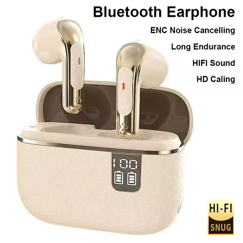 For xiaomi Lenovo Bluetooth Headphone Wireless Headset Quality HiFi Stereo Earphone ENC-calling Nois