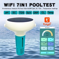 6/7 IN 1 Tuya ZigBee Intelligent Chlorin Meter PH ORP Total Dissolved Solids Salinity Temp CL Test M