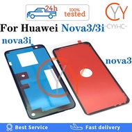 Original For Huawei Nova3 Nova3i / Nova 3 3i Rear Battery Cover Glass Phone Housing Back Battery Cover Glue Tape Sticker Adhesive Access