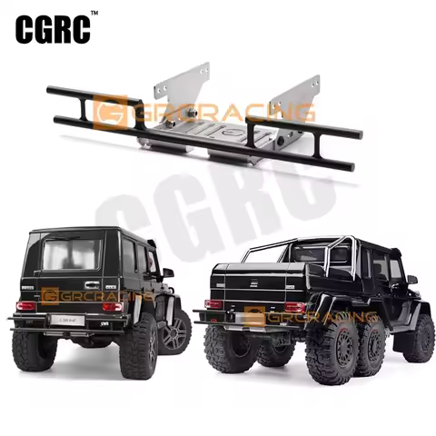 New Metal Sports Rear Bumper With Bottom Guard For 1/10 RC Crawler Car TRX6 6X6 G63 TRX4 G500