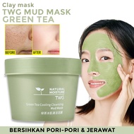 Twg Green Tea Clay Mask Cleansing Cooling Mud Mask Natural Moisture Original - Pore &amp; Blackhead Mask