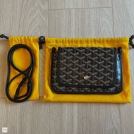 GOYARD PLUMET 黑色信封包