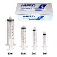 DISPOSABLE SHRINGE 1ML, 3ML, 5ML, 10ML [LUER LOCK] AND NEEDLE SIZE 18G,21G DAN 25G