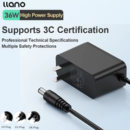 ตัวทำความเย็น12V3A Llano อะแดปเตอร์ DC 36W สำหรับ V10 V12เครื่องชาร์จไฟแปลงกระแสไฟฟ้าอะแดปเตอร์จ่ายไ