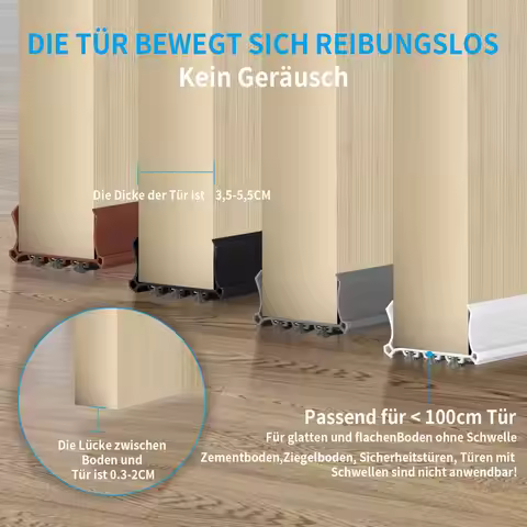 Door Draught Excluder for Doors 100 cm, Door Draught Stopper,Door Floor Seal, Door Wind Stopper, Doo