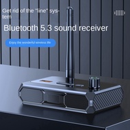 Bluetooth 5.3 Digital Display Bluetooth Receiver Fiber Optic Coaxial Adapter Supports U Disk MP3 Pla