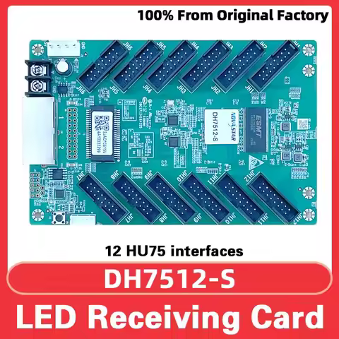 LED Digital Signage Receiving Card Novastar DH7512-S Full Color LED Video Wall HUB75 Ports RGB Scree