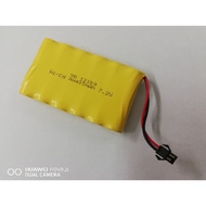 Battery rechargeable 7.2 volt untuk kereta rc Sm connector, Jst connector T connector hsp