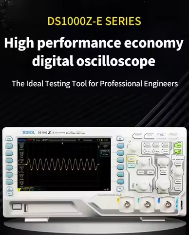 DS1102Z-E 100MHz Dual Channel High Performance Digital Oscilloscope With 7-inch TFT LCD Screen With