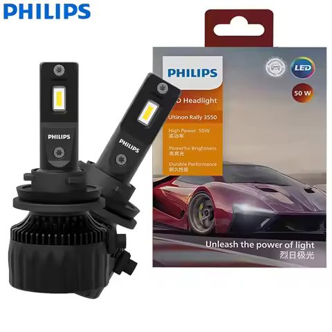 Philips Ultinon Rally 3550 H11 LED Head Light 100W 9000LM Max Power Bright 6500K White Turbo Upgrade