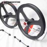 Velg Wheelset Sepeda Alloy 16" Inch 3 Palang