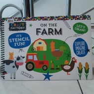 ON THE FARM Craft Factory Stencil Book bbw children's book/ bbw book/ imported children's book/