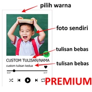 GANTUNGAN Custom 2-Sided Spotify Keychain Can Use Your Own Photos, Names, Texts/Owls