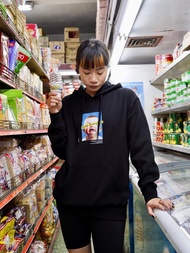 黑色 Crybaby Hoodie 重磅 | 香港設計 原創 移民禮物 有帽衛衣