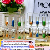Get AT-ΨTransparent Timing1/2/3/4/5Minute One-Piece Hourglass Acrylic Crystal Creative Home Decorati