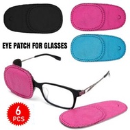 [6件套裝][藍色] 遮蓋眼罩兒童 弱視眼罩 單眼眼罩 [平行進口]