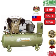 SWAN SVU-205N Air Compressor 5HP 155L 8Bar (3 Phase)