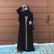 Black abaya turkey pyramid couple gamis syari abaya dubai abaya turkey abaya dress