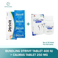 BUNDLING DTRIVIT TABLET 400 IU + CALMAS 250 MG TABLET HISAP / SUPLEMEN / APOTEK AKAWA vit d3