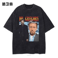 Ready Stock House MD T-Shirt Doctor Gregory House Meme Printed Men's Cotton Extra Large Antique Wash