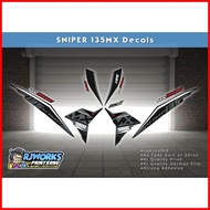 ✟ ☩ Sniper 135 MX King Decals, Sniper 135 MX Decals