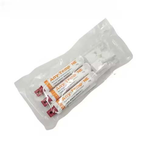 10g*3Pcs Non-Eugenol Temporary Cement, Zinc Oxide Glass Ionomer Adhesive for Temporary Crowns & Brid