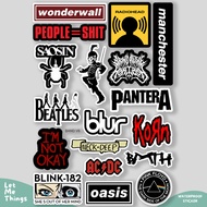 Oasis Blink 182 Band Sticker Bmth MCR Vinyl Waterproof Tumblr