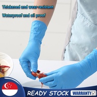 [Local Stock]Disposable Nitrile Gloves Powder Free 100pcs/Box/Food Graded/Glove 100 PCS / Powder Free / 100pcs per box