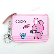 Korean Cartoon Rabbit Ezlink Card Pass Holder Coin Purse Key Ring