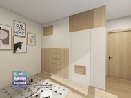 🐤🐧香港公屋傢俱高箱床櫃一體式床櫃傢俬裝修工程睡房傢俬設計訂做