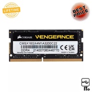 RAM DDR4(3200, NB) 16GB CORSAIR VENGEANCE (CMSX16GX4M1A3200C22) ประกัน LT. แรมโน๊ตบุ๊ค ram notebook 