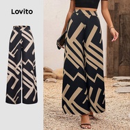 Lovito Boho Pants Spring/summer Pants for Women LBL32461 Lovito  Seluar Boho Musim Bunga/musim Panas