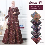 gamis jumbo kekinan hanna #3 bahan denim diana premium fashion muslim - maroon