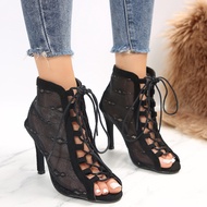 High Heels Braided Shoes Dance 3.5 Inches SH007