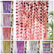 STAMWEEKEND Heart Rain Curtain, Colorful Heart-shaped Party Curtain, Heart-Shaped Rain Silk Curtain 