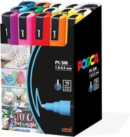 (no Box) uni Posca 15 Paint Marker Pen - Medium Point - Set of 15 (PC-5M15C) Assorted PC-5M15C PC5M1