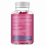 Collagen Gummies 60 Count Strawberry Flavored Gummy Collagen Peptide Supplement