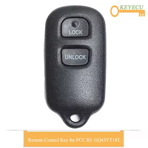 KEYECU Remote Control Car Key for Toyota Corolla 2003- 2010, Sienna 1999- 2003, Camry 2000 2001, Fob