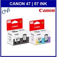 Canon Ink 47 Black 57 Color For PIXMA E480 E410 E400 E460 E470 E3170 E3370 E4270