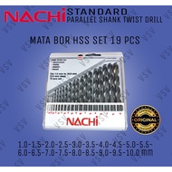 MATA Nachi Drill bits 19pcs set 1.0mm-10.0mm HSS Drill iron Drill bits