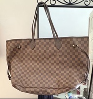 100%正品 LV Neverfull GM (大號棕色棋盤格) ｜內裡高清鋼印特寫｜九龍區面交驗貨