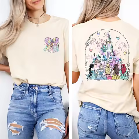 Miniso's New Disney Women's Breathable T-shirt In 2025 Is Made Of Cotton Loose And Casual With A Rou