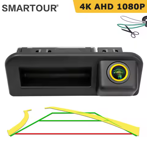 Dynamic Trajectory AHD 1080P Car Rear View Reverse Trunk Handle Camera for Audi Q2 Q2L Q5L A5 Skoda 