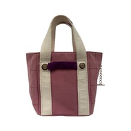 CHANEL 復古粉紫色帆布小托特包