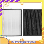 【W】FY1413/40 Active Carbon&amp;FY1410/40 Hepa Replacement Filter for Philips Air Purifier Serie,Replace AC1214/1215/1217 AC2729